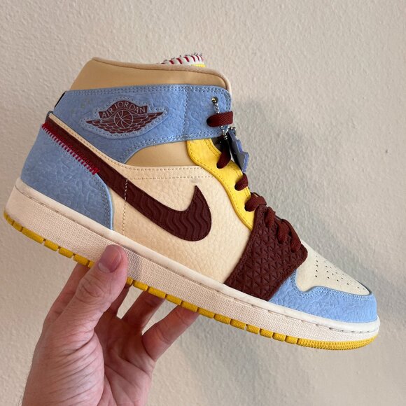 Jordan Other - $3 START!! JOIN LIVE!! Air Jordan 1 Mid Se Fearless Maison Chateau Rouge Size 11
